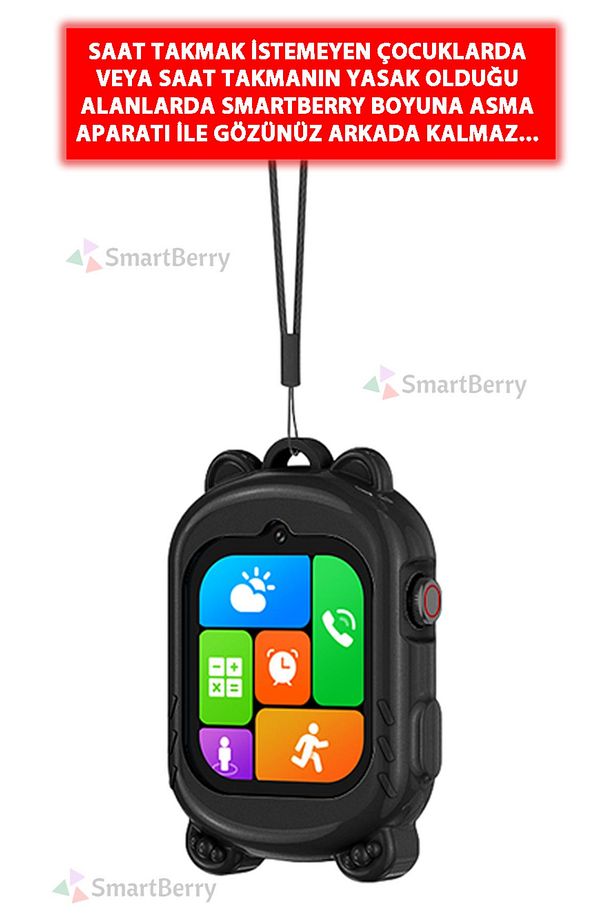 Z53 Görüntülü Görüşme Gps Wıfı Net Konum Gizli Dinleme Akıllı Çocuk Takip Saati Sim Kartlı- Lacivert - 4