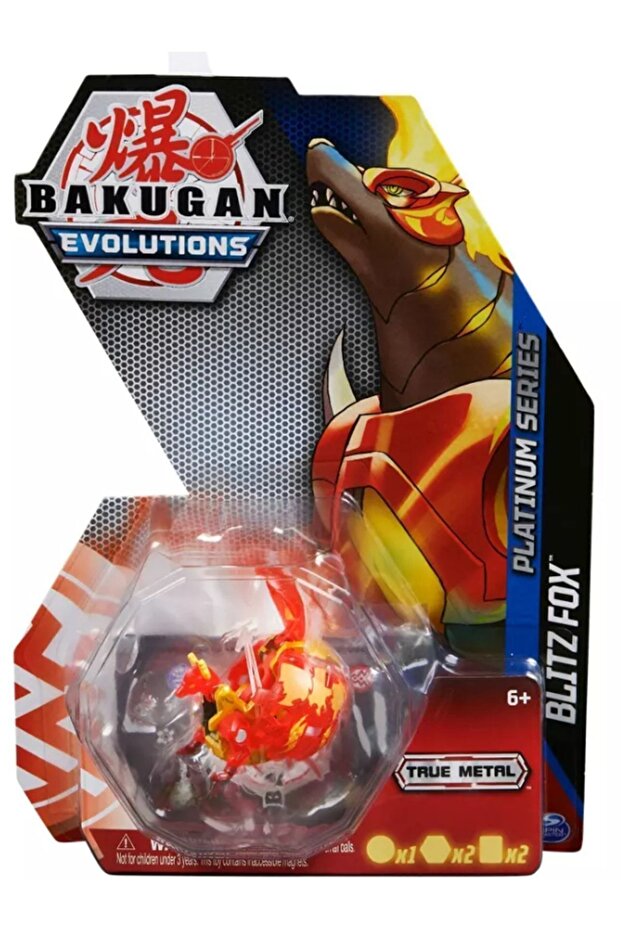Bakugan Evolutions Platinum Series Red Blitz Fox - 1 Adet - 2