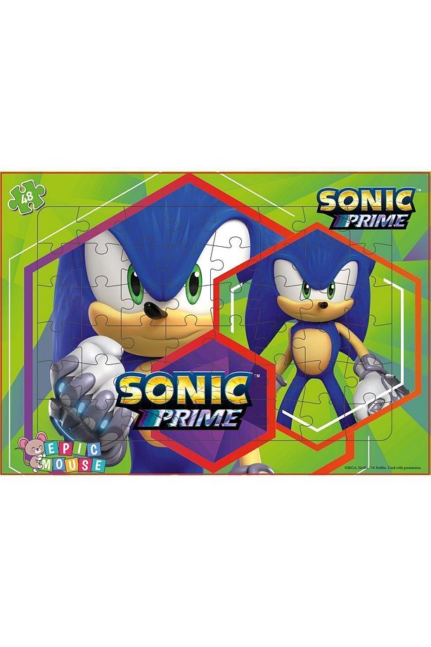 Sonic Eğitici 4lu Puzzle Seti- Yeni Başlayacaklara - 144 Parça Frame Puzzle/Yapboz - 5