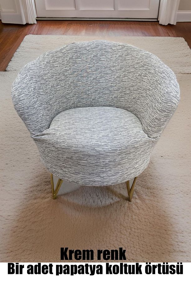 Koltuk Örtüsü Papatya Koltuk Kılıfı, Oval Koltuk Örtüsü, Berjer Koltuk Örtüsü - 1
