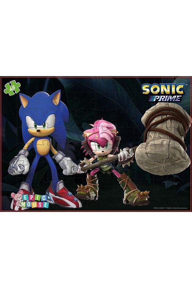 Sonic Eğitici 4lu Puzzle Seti- Yeni Başlayacaklara - 144 Parça Frame Puzzle/Yapboz - 6