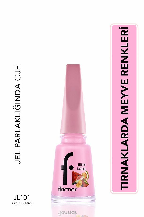 Jelly Look Yüksek Pigmentli & Parlak Bitişli Jel Görünümlü Oje - 1