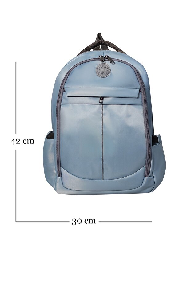 School Backpack | 7510 Blue Water-Resistant Backpack - 3