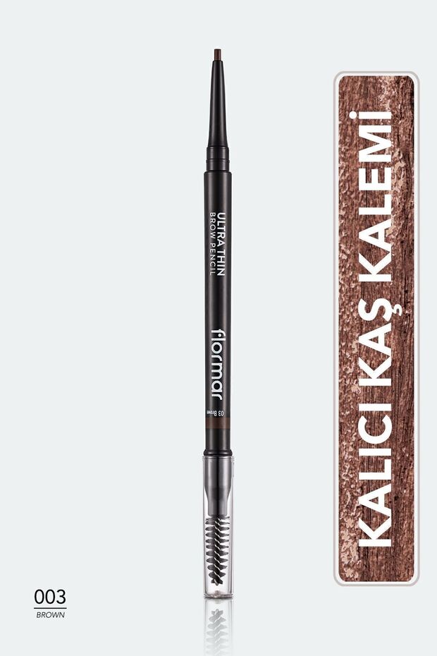 Kaş Kalemi & Fırçası - Ultra Thin Brow Pencil - 003 Brown - 8690604572120 Tasarım 542167 - 1