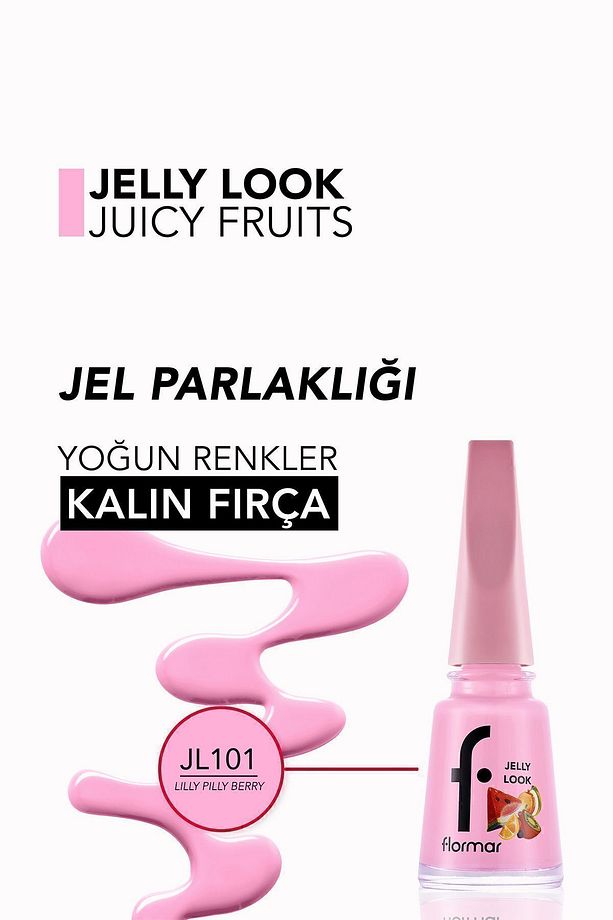 Jelly Look Yüksek Pigmentli & Parlak Bitişli Jel Görünümlü Oje - 5