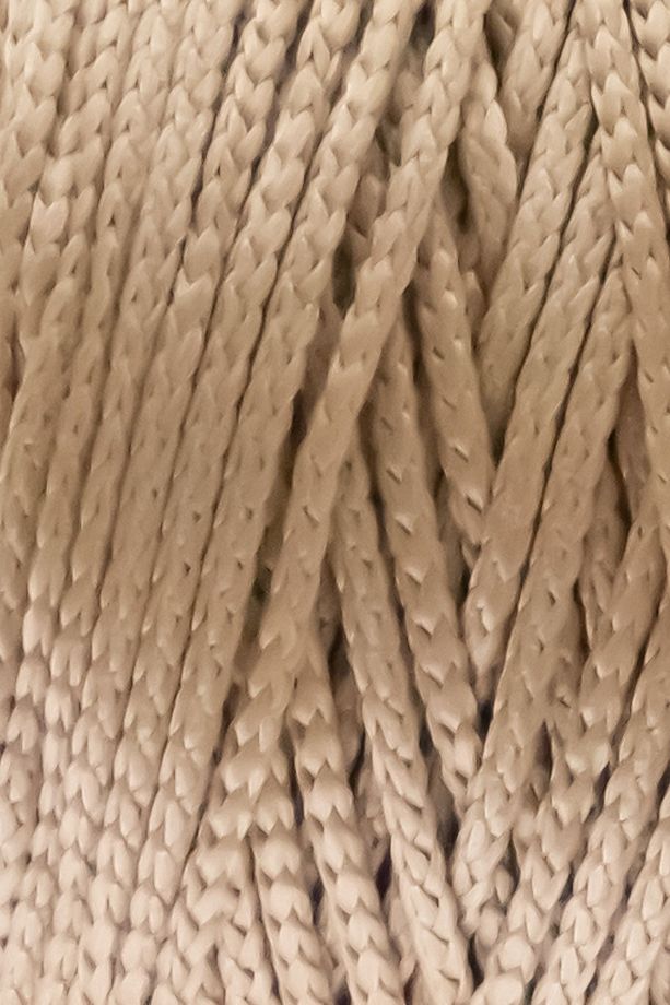 200 gr - 200 Mt - 2.5 Mm Sütlü Kahve (104) Polyester Makrome Ipi Çanta Ipi Supla Ipi Örgü Ipi - 2