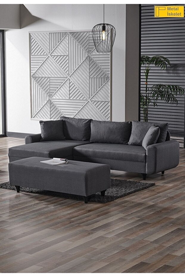 Kagu Corner Flavia Köşe Takımı Puflu