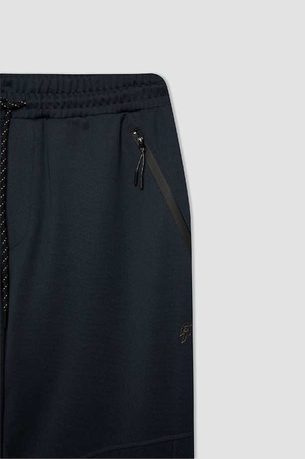 Fit Jogger Eşofman Altı Slim Fit Skuba Dalgıç Kumaş Lastikli Paça Beli Bağcıklı Cepli - 2