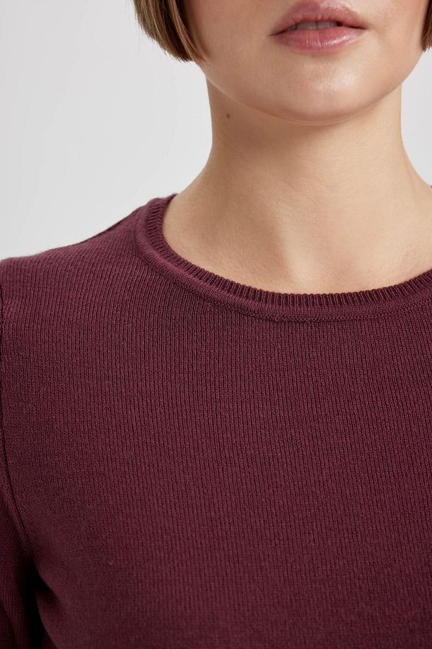 Regular Fit Bisiklet Yaka Ekstra Yumuşak Kaşmir Dokulu Basic Kazak F7091az22wn - 6