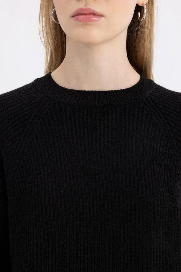 Coool Regular Fit Bisiklet Yaka Basic Düz Triko Kazak L2567az24wn - 5
