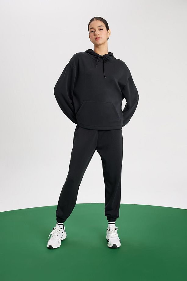 Fit Sporcu Jogger Eşofman Altı Standart Fit Modal Çift Cepli Basic Düz B1794ax24sp - 2