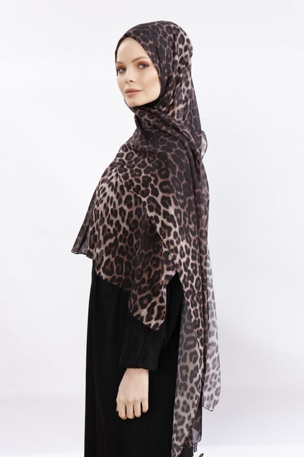 Leopar Desenli Şal - 2