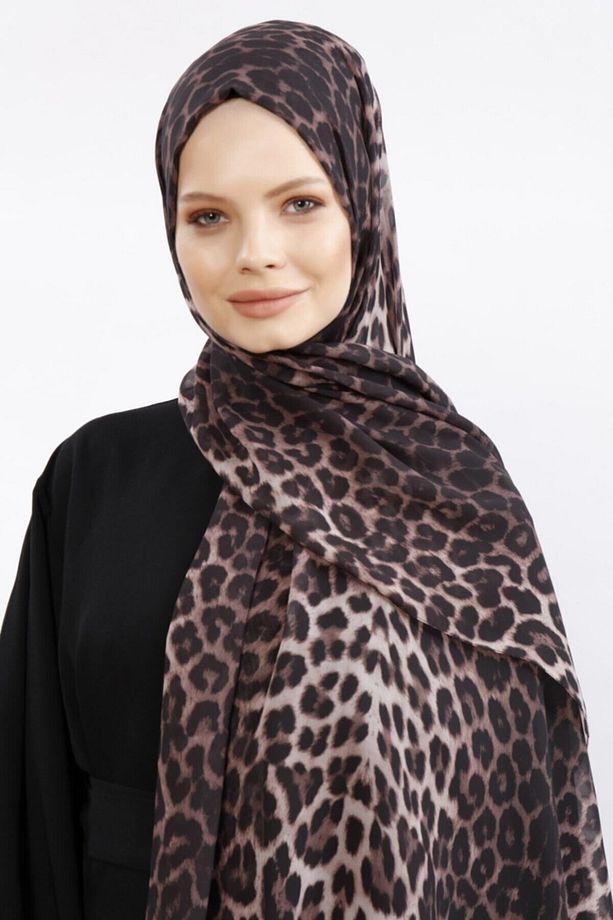 Leopar Desenli Şal - 1