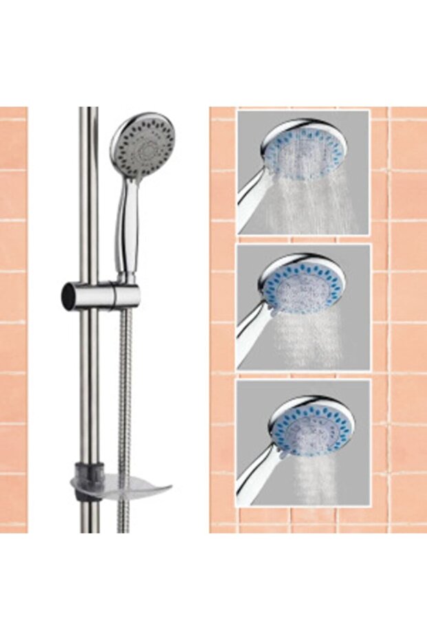 Water Saving Onyon 3-Function Sliding Shower Set - 5