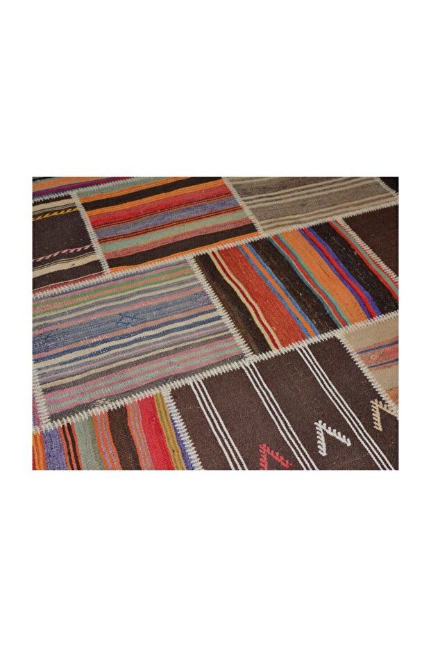 Patchwork El Örgüsü Anadolu Kilimi – Spring - 4