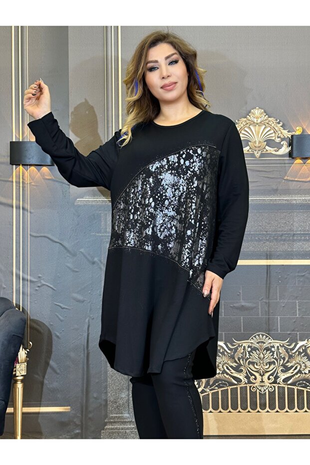 Knee-Length Patterned Tunic - Cotton - 3