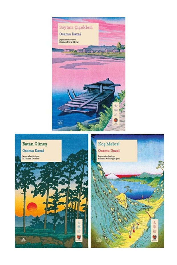 Osamu Dazai 3 Kitap Set / Soytarı Çiçekleri + Batan Güneş + Koş Melos - 1