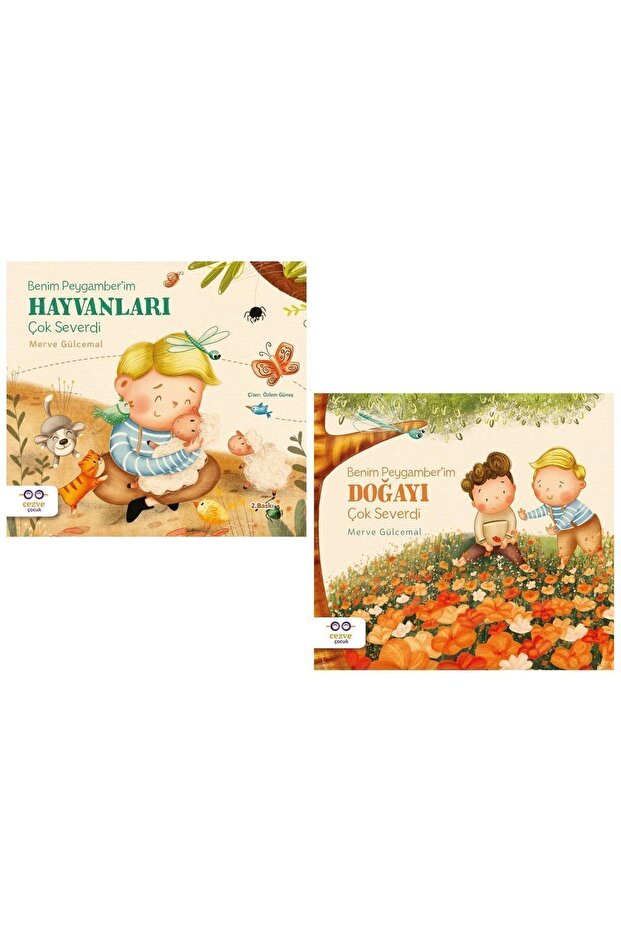 Merve Gülcemal 2 Kitap Set - Benim Paygamberim Hayvanları Çok Severdi - Doğayı Çok Severdi