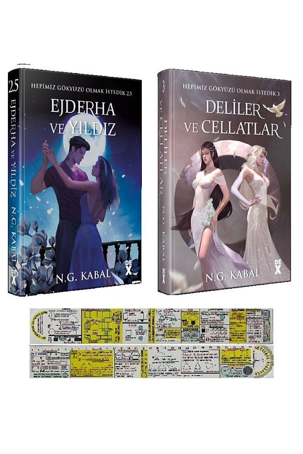 Hepimiz Gökyüzü Olmak İstedik 2.5 ve 3. Kitaplar 2'li Set Ejderha ve Yıldız + Deliler ve Cellatlar - 1