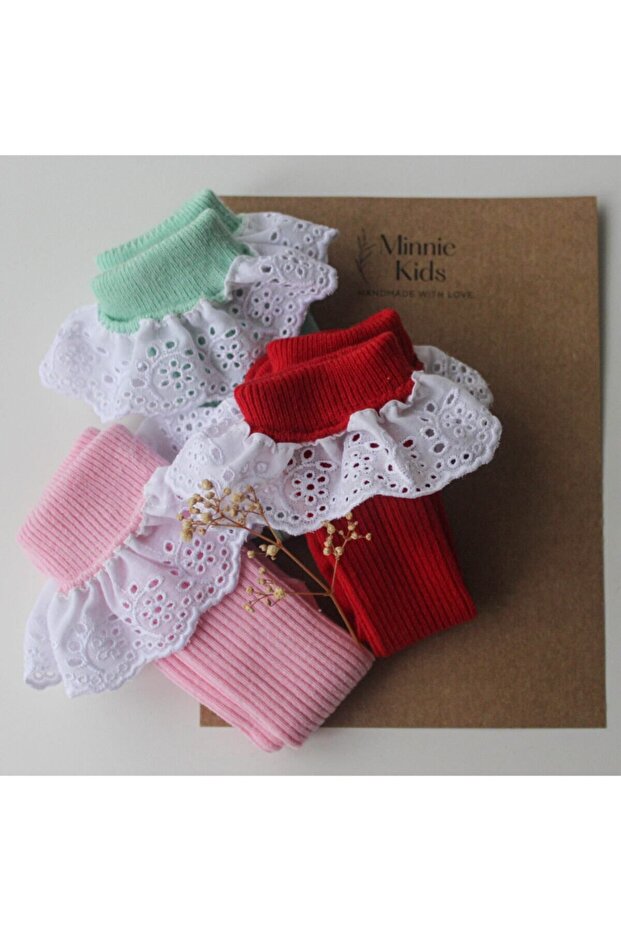 Girl's Baby Socks Scalloped Socks Set