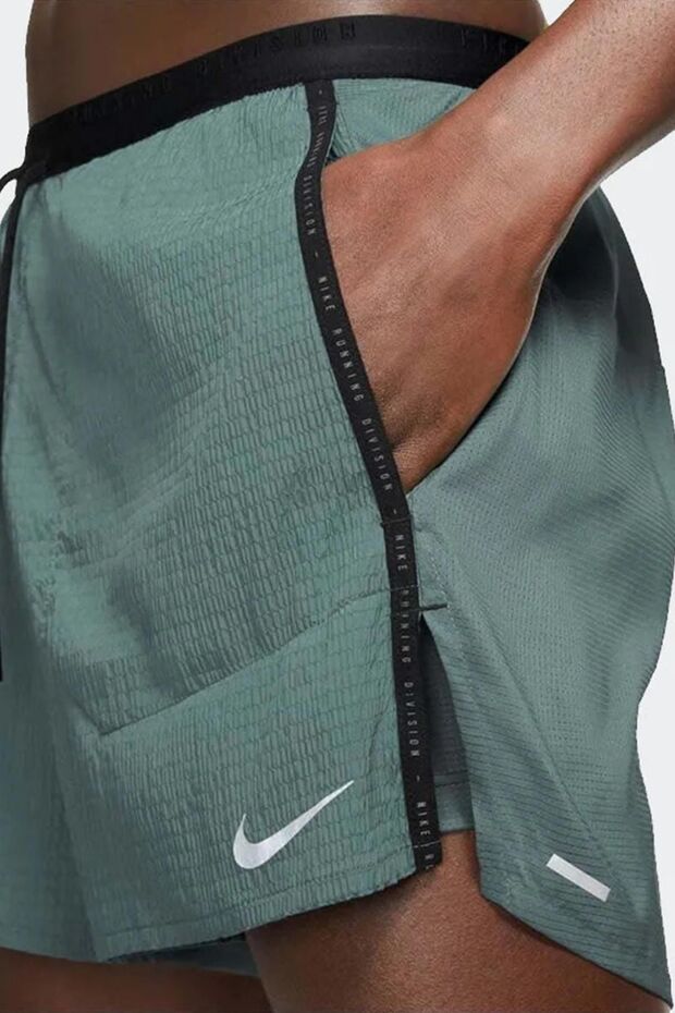 Flex Stride Run Division 2 In 1 Running Shorts Ikisi Bir Arada Taytlı Şort Yeşil - 3