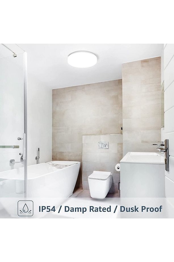 Banyo Yuvarlak Avize 25watt-30cm X 30cm Lüks Led Aydınlatma, Lüks Yuvarlak Banyo Avize - 5