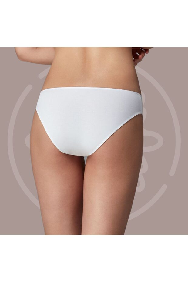 Bikinislips Damen Unterhosen aus Baumwolle 3er Pack Basic Slips - 4