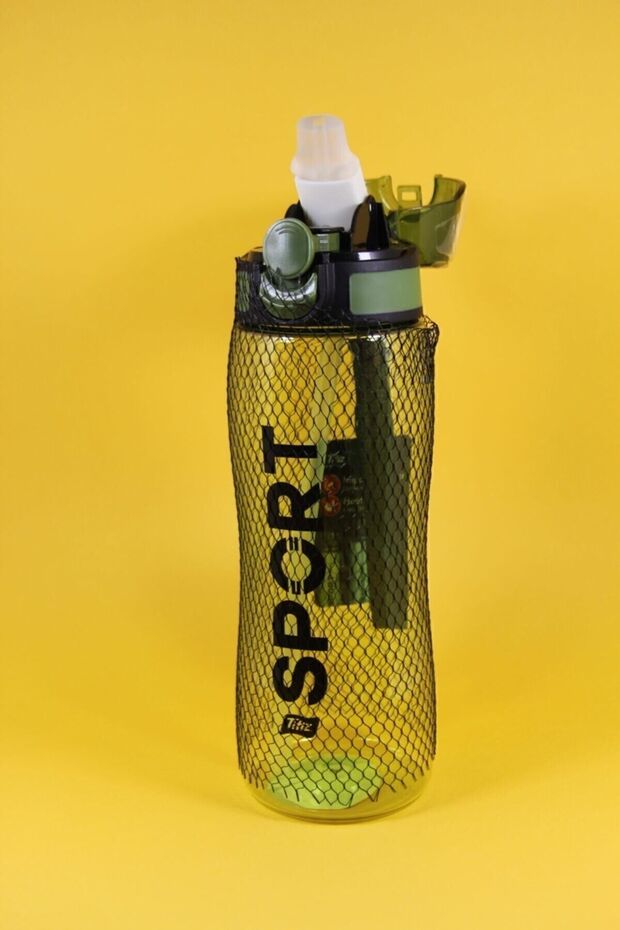 Peakgift Titiz Pipetli Rio Su Ve Detoks Su Şişesi Matara Policarbon 750 Ml Kırmızı - 3