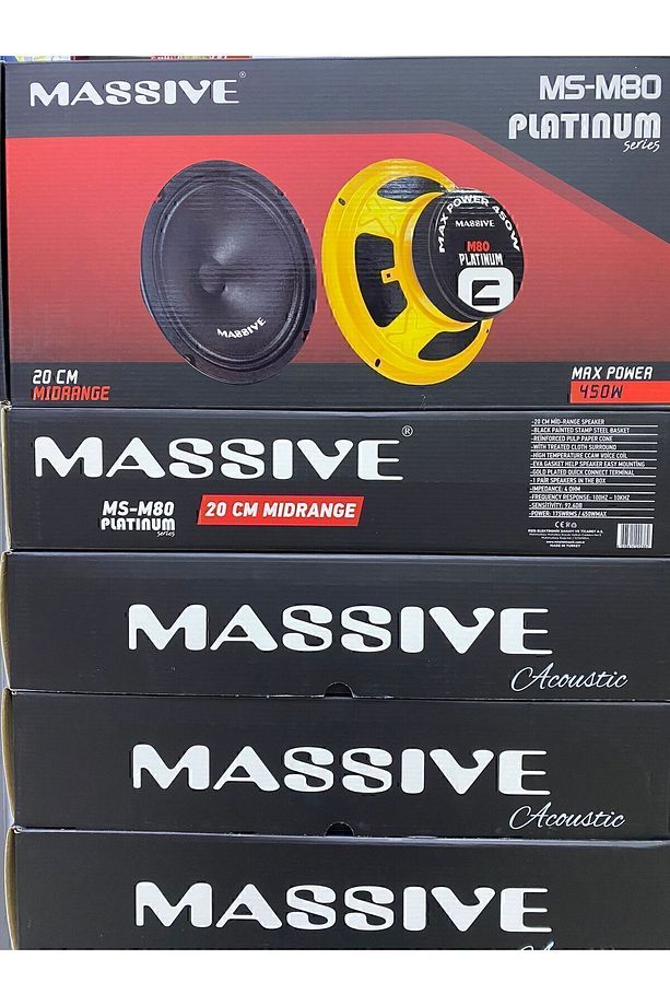 20cm Midrange Sarı Kasa 2024 Seri 400wat 175rms Iki Adettt - 1