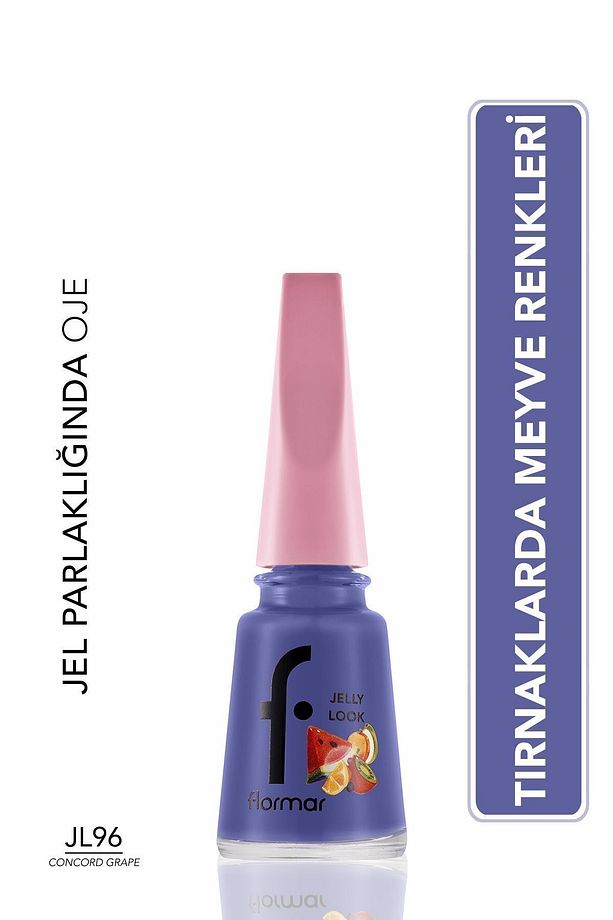 Jelly Look Yüksek Pigmentli & Parlak Bitişli Jel Görünümlü Oje - 1