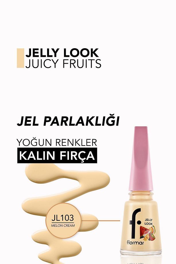 Jelly Look Yüksek Pigmentli & Parlak Bitişli Jel Görünümlü Oje - 5