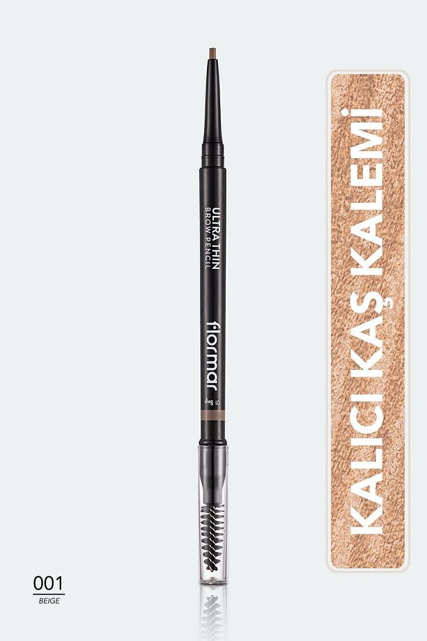 Kaş Kalemi & Fırçası - Ultra Thin Brow Pencil - 001 Beige - 8690604572106 Star Collection 210035 - 1