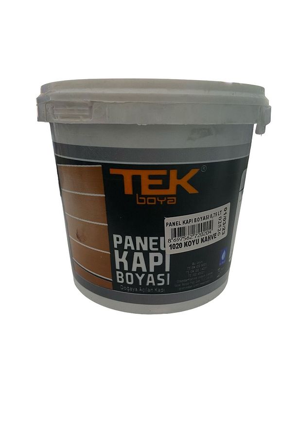 TEK Panel Kapı Boyası Koyu Kahve - 1