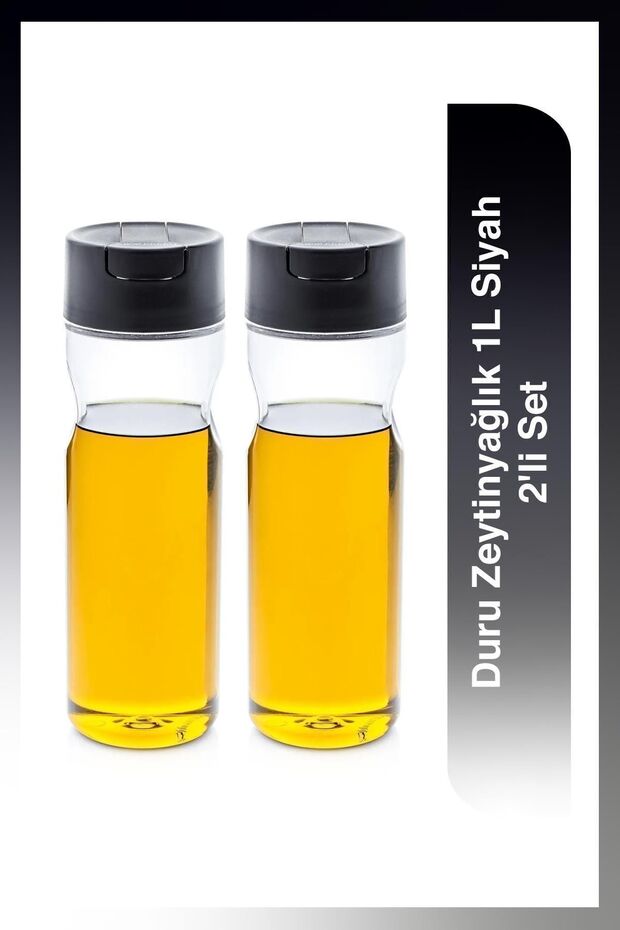 Zeytinyağlık 1l Siyah 2'li Set - 1