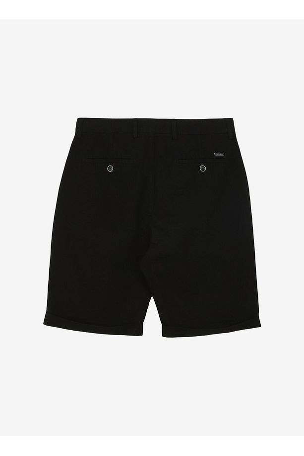 Siyah Erkek Basic Bermuda Şort F4SM-SHT 0725 - 2