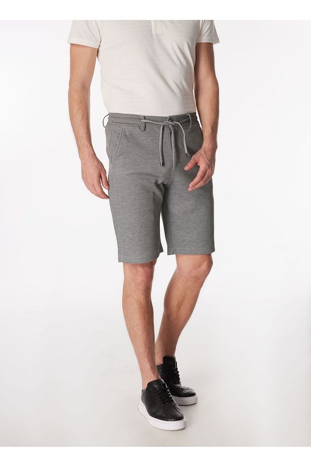 Lacivert Erkek Bağlamalı Basic Bermuda Şort F4sm-sht-0756 - 3