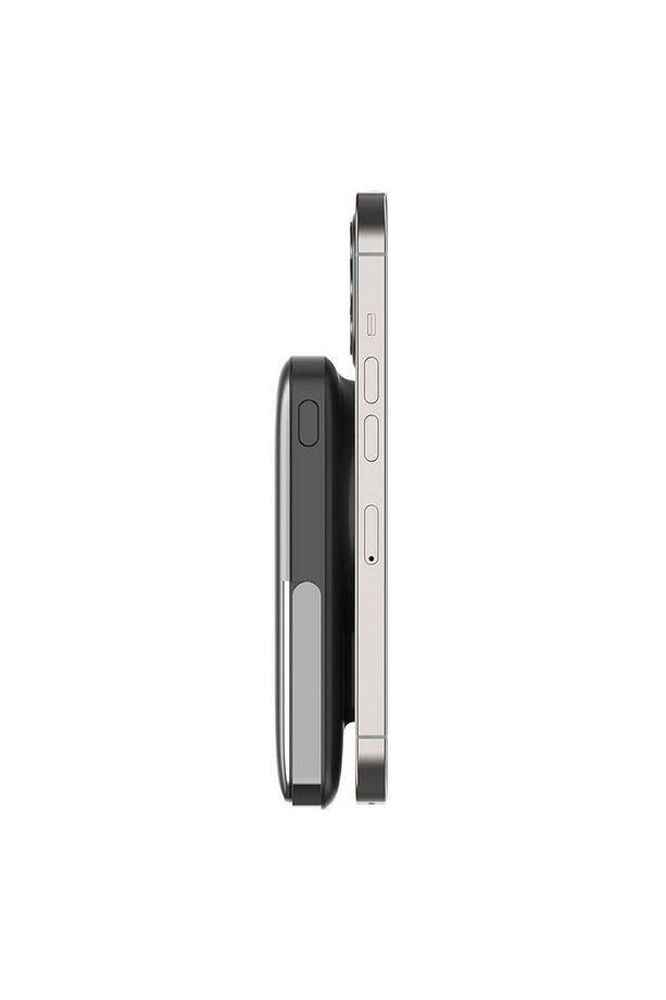 Led Ekranlı Magsafe Powerbank Wiwu Wi-P018 Elite Serisi Wireless Kablosuz Şarj 15W 10000mAh Gri - 4