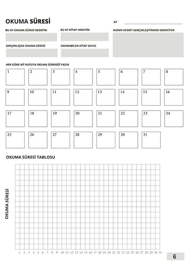 Kitap Okuma Ajandası - 3