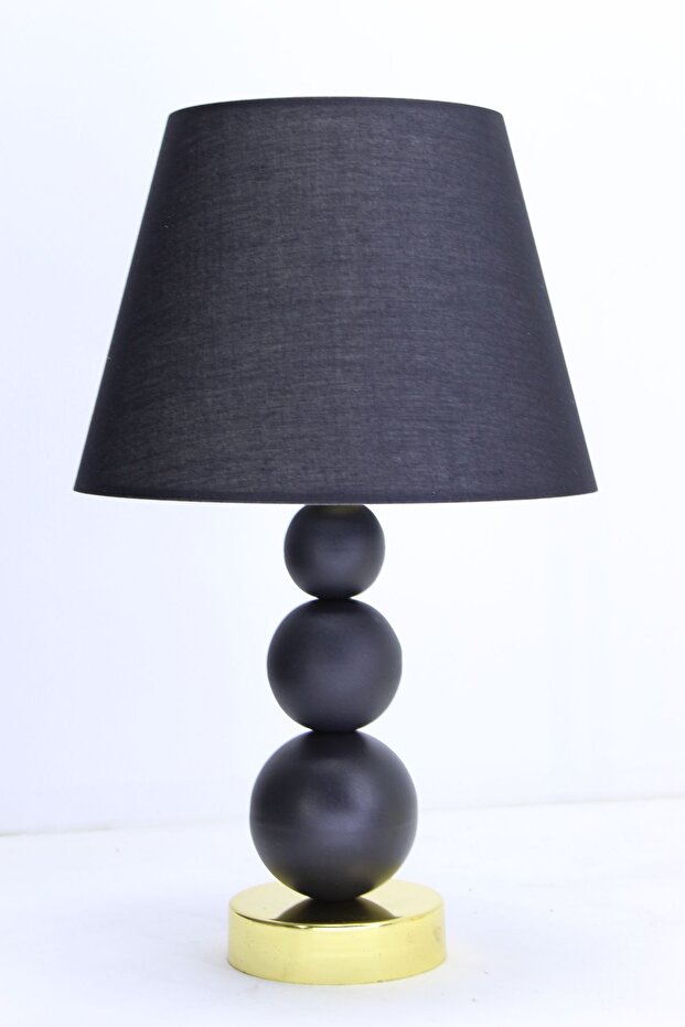 Metal Leg Conical Fabric Night Lamp - Lampshade Decorative