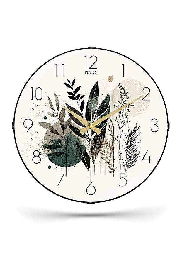 Muyika primavera bombe real glass silent mechanism 36cm wall clock pds-36