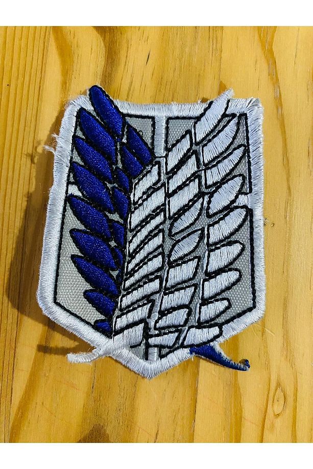 Attack On Titan Keşif Birliği Simgesi  Nakış Patch Peç Yama (7X8 CM) - 1