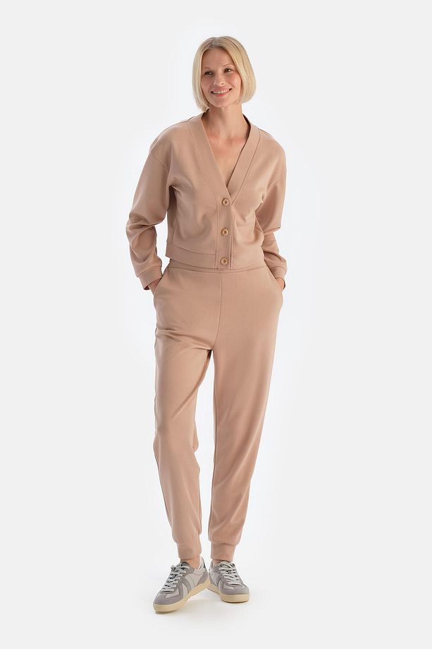 Sütlü Kahve Jogger Paça Modal Pantolon - 4