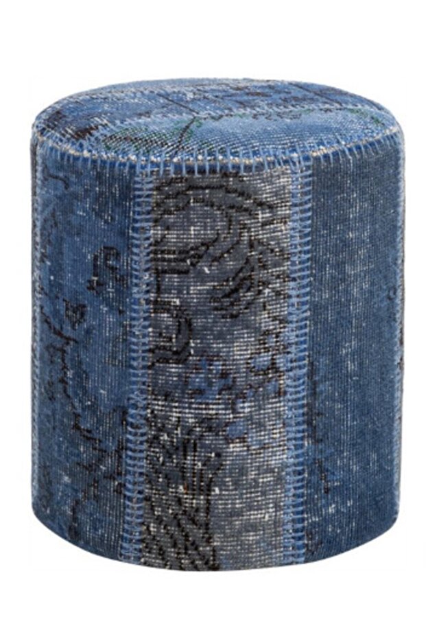 El Dokuma Yün Patchwork Puf - 1