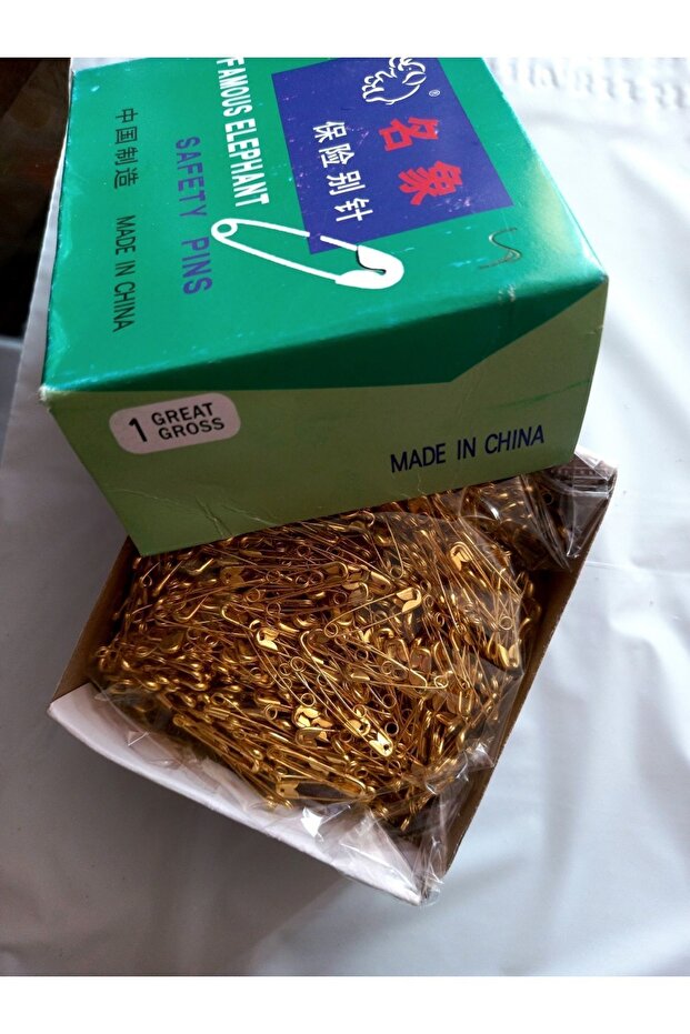 Mini Fork Needle Yellow 2cm Small Safety Yellow Needle, One Box 1728 Pieces