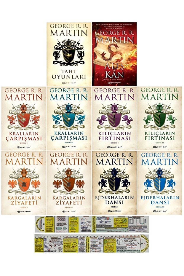 Game Of Thrones Taht Oyunları 10 Kitap Set