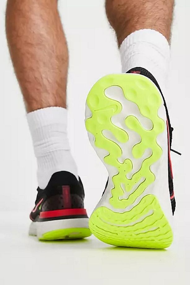 İnfinity React Run Flyknit 3 Running Shoes Black Yürüyüş Koşu Ayakkabısı Siyah - 3