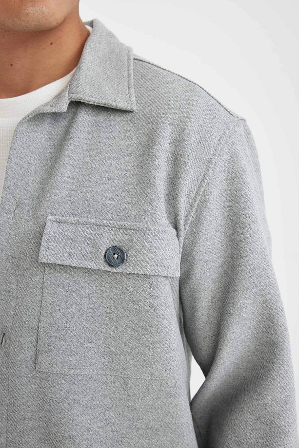 DFC - Regular Fit Polo Yaka Twill Gömlek - 5