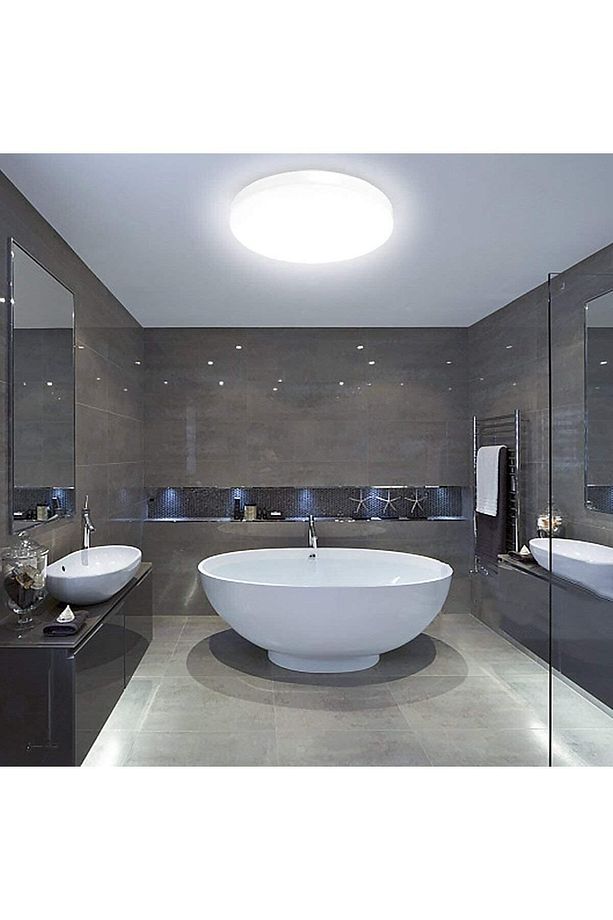 Banyo Yuvarlak Avize 25watt-30cm X 30cm Lüks Led Aydınlatma, Lüks Yuvarlak Banyo Avize - 2