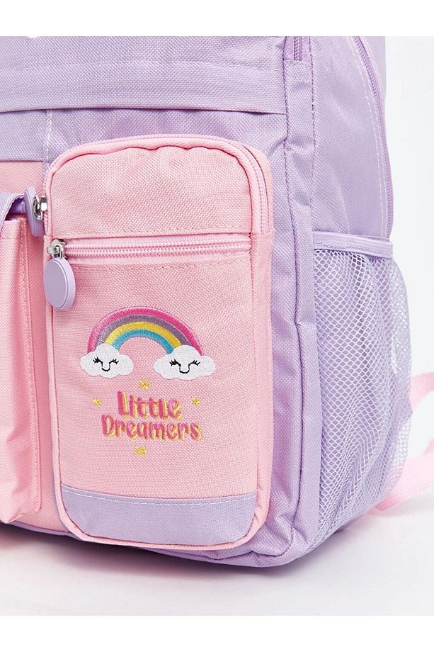 LCW ACCESSORIES Lila Çok Bölmeli Kız Çocuk Sırt Çantası - 4