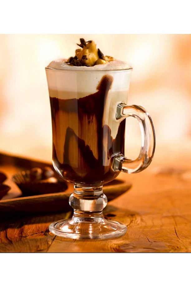 Irish Coffee 6 Adet Kulplu Latte Cappucino,filtre Kahve,mocha,nescafe,americano,espreso Bardağı. - 2
